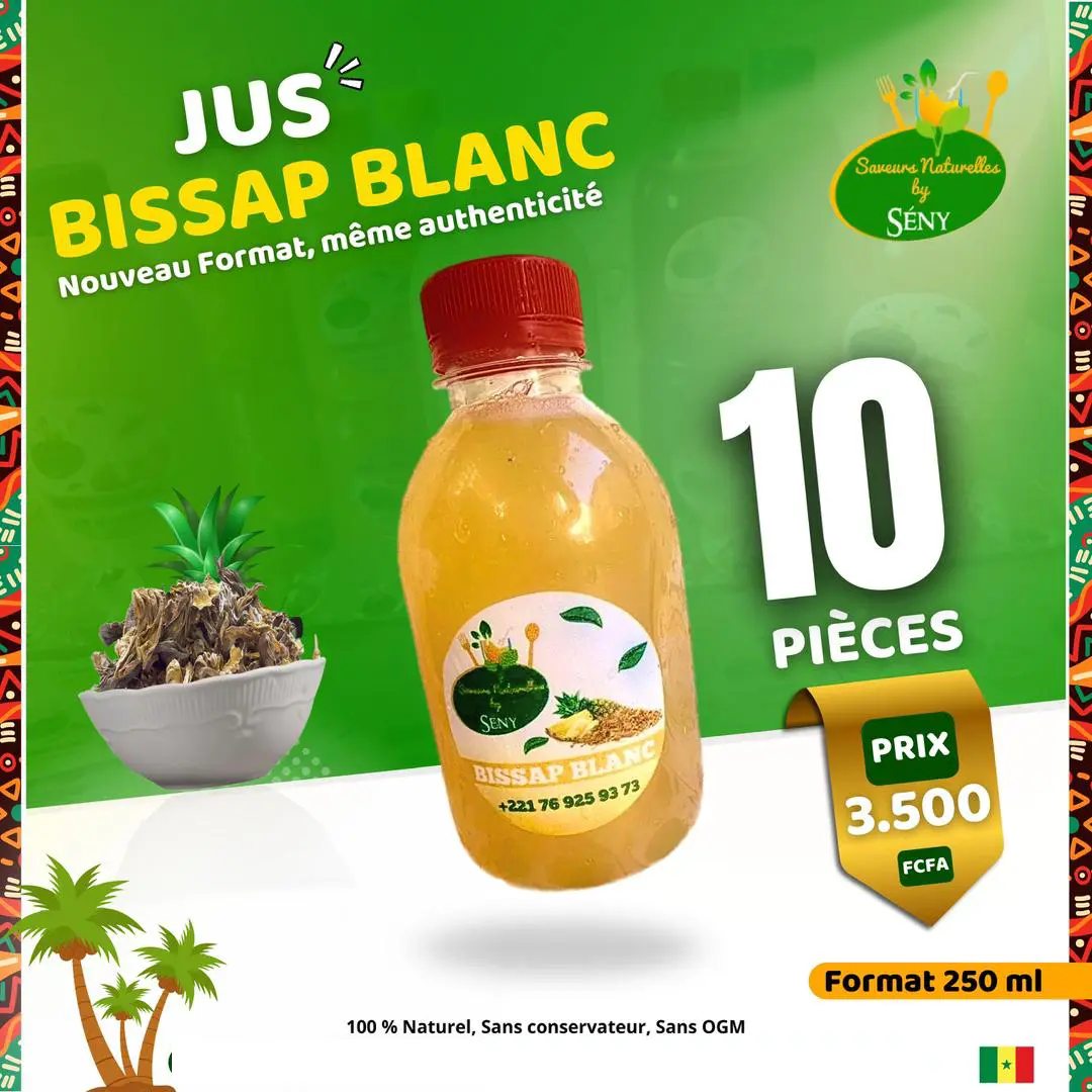 Jus de Bissap Blanc 10pcs
