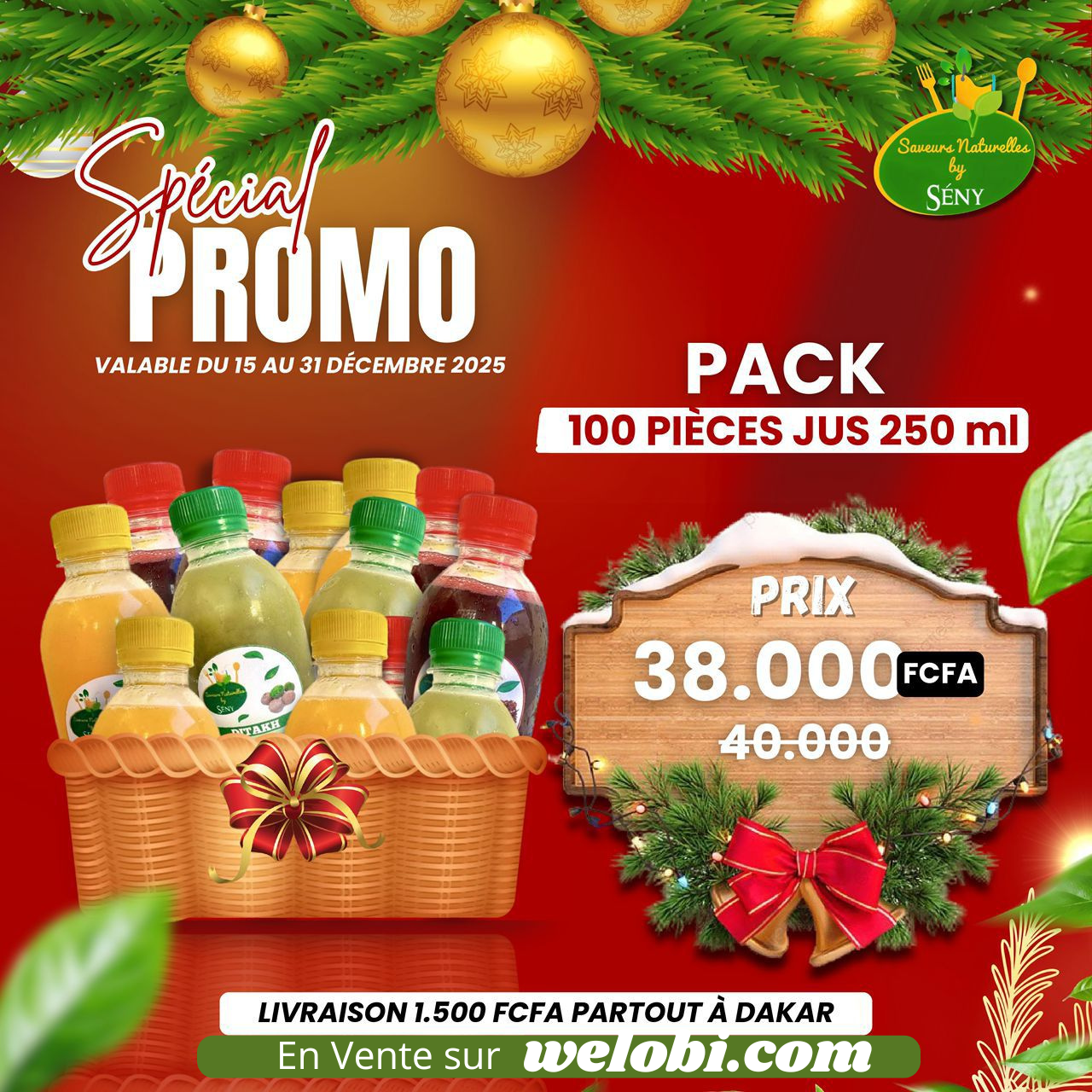 PACK de Jus Naturels 100 piéces